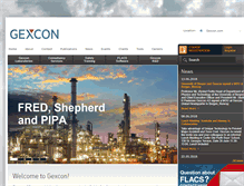 Tablet Screenshot of gexcon.com